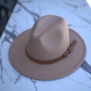 Women's Tan and Brown Hat